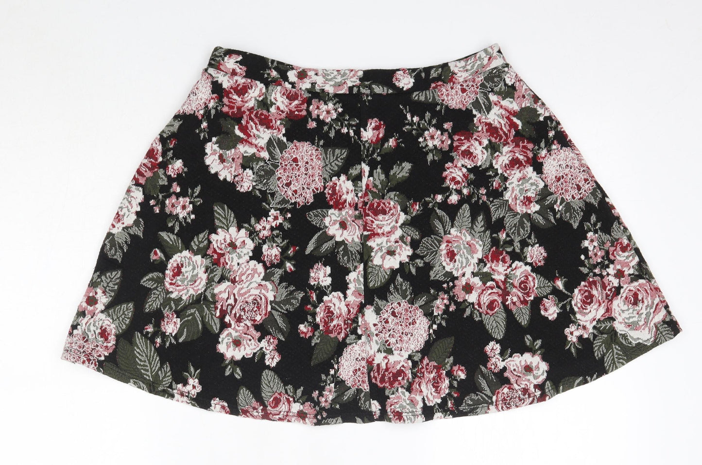 George Womens Multicoloured Floral Polyester A-Line Skirt Size 12