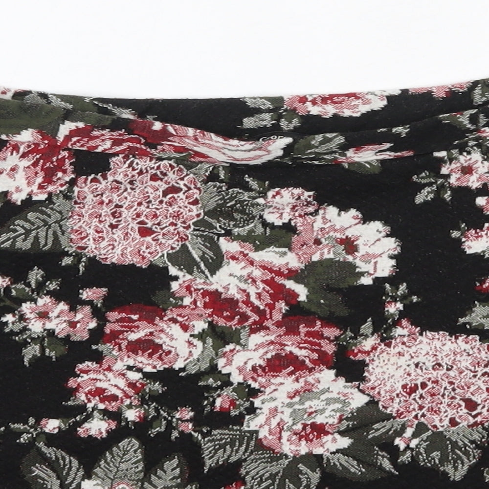 George Womens Multicoloured Floral Polyester A-Line Skirt Size 12