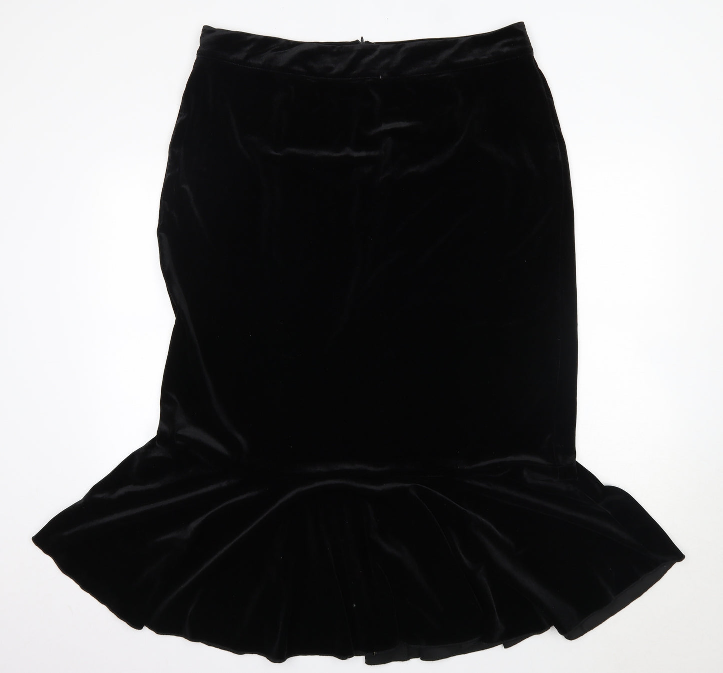 Shein Curve Womens Black  Polyester Trumpet Skirt Size 2XL