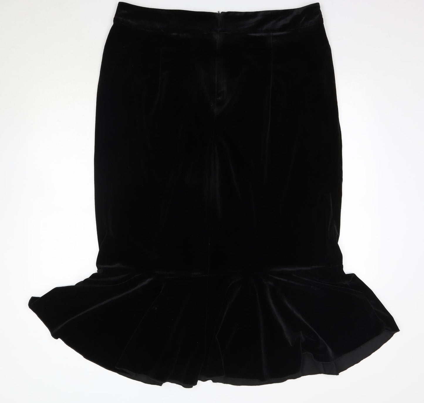 Shein Curve Womens Black  Polyester Trumpet Skirt Size 2XL