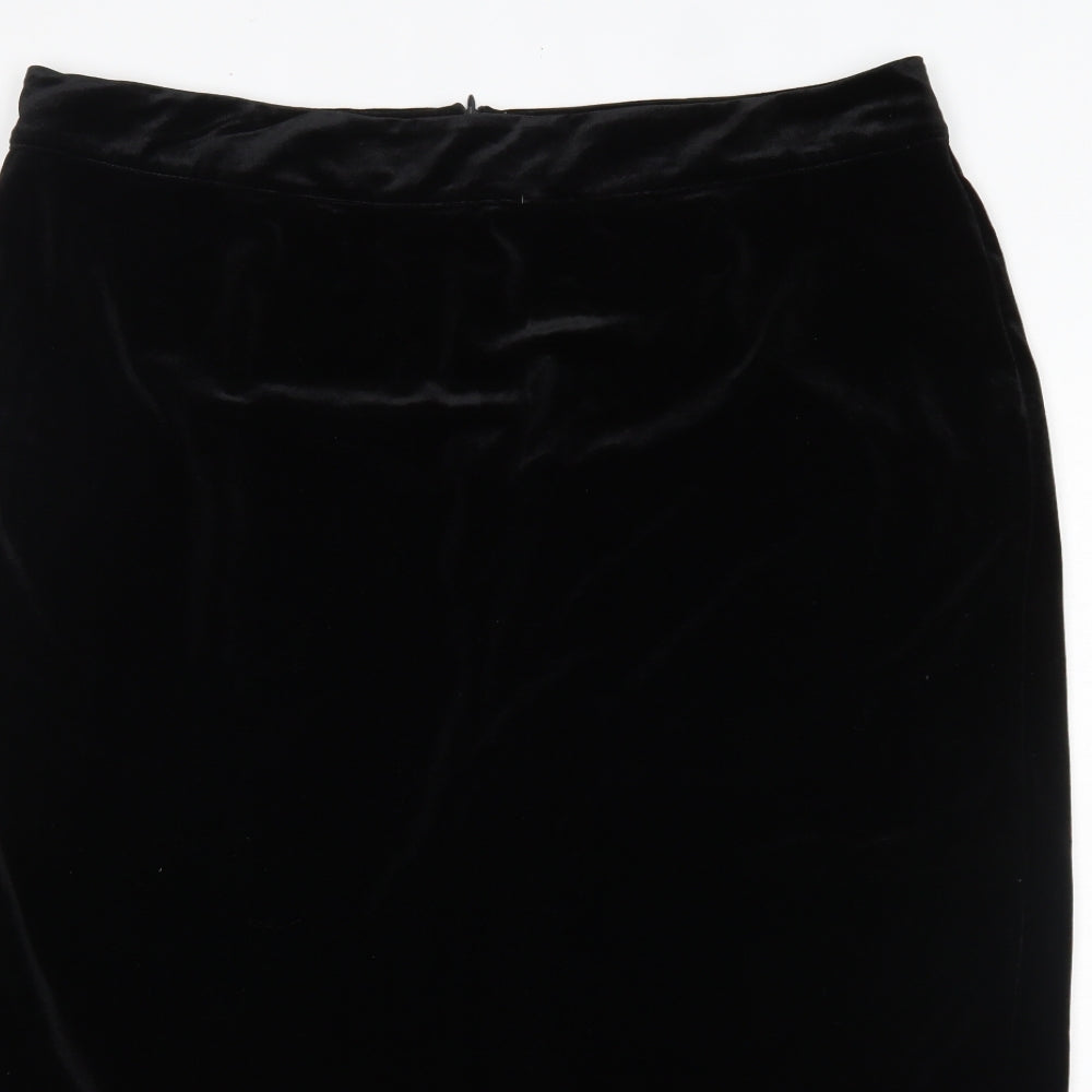 Shein Curve Womens Black  Polyester Trumpet Skirt Size 2XL