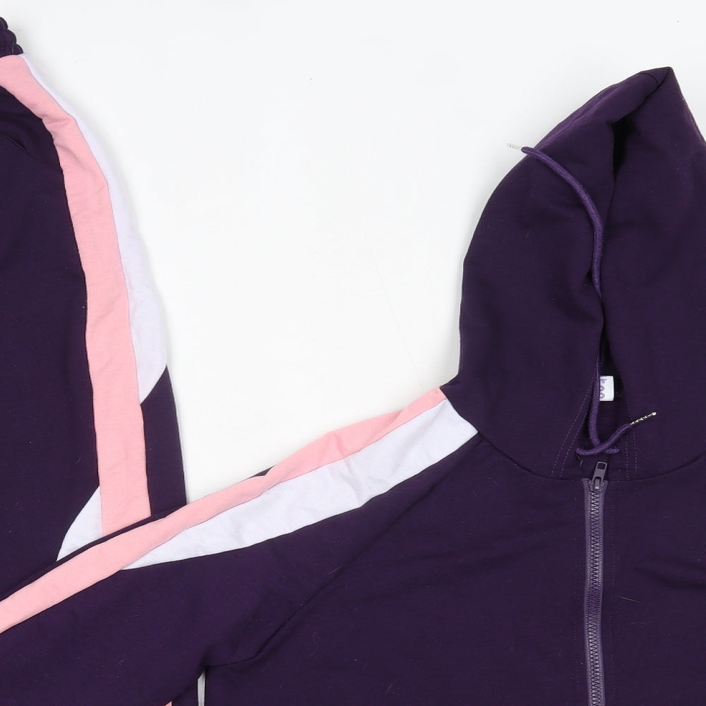 Hawiton Womens Multicoloured  Cotton Full Zip Hoodie Size M