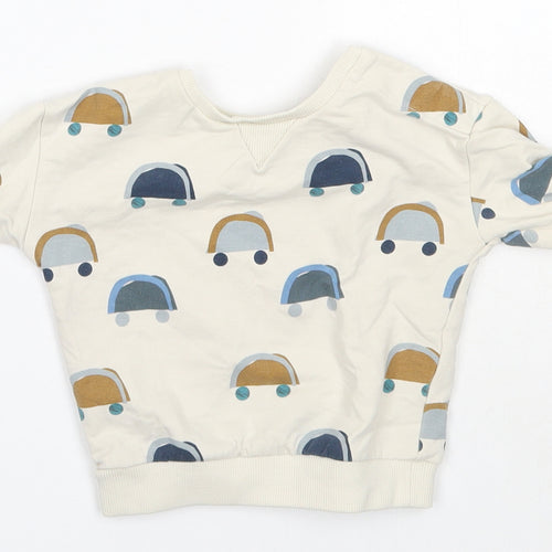 M&S Baby Multicoloured  Cotton Pullover Jumper Size 0-3 Months