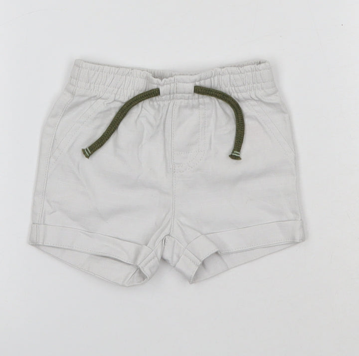 Primark Baby Grey  100% Cotton Cropped Trousers Size 0-3 Months