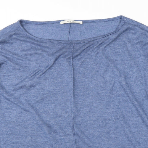 George Womens Blue Round Neck  Viscose Pullover Jumper Size 14