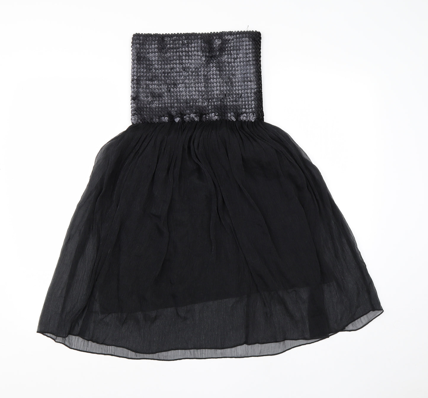 AX Womens Black  Polyester A-Line  Size 10  Square Neck