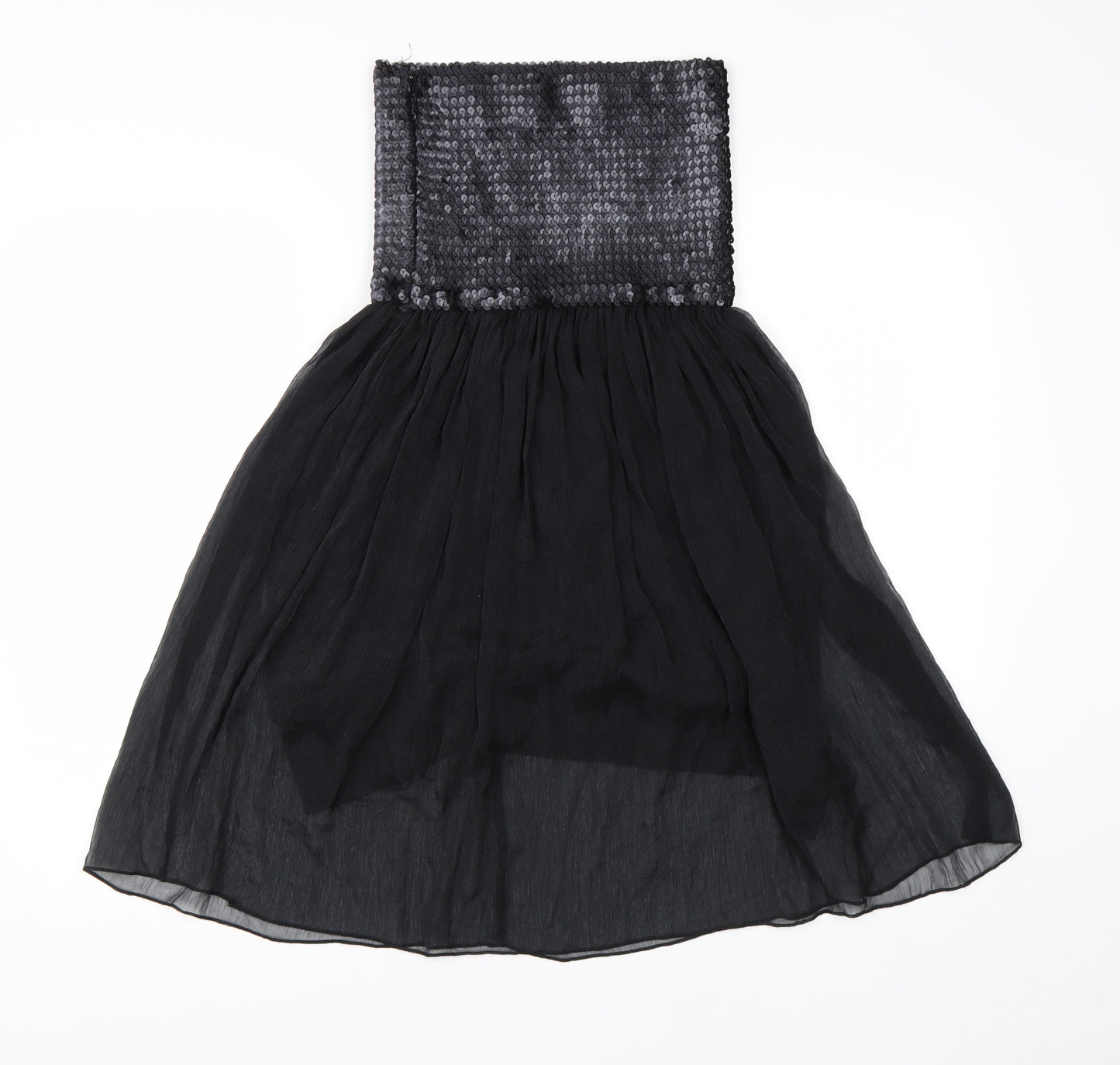 AX Womens Black  Polyester A-Line  Size 10  Square Neck