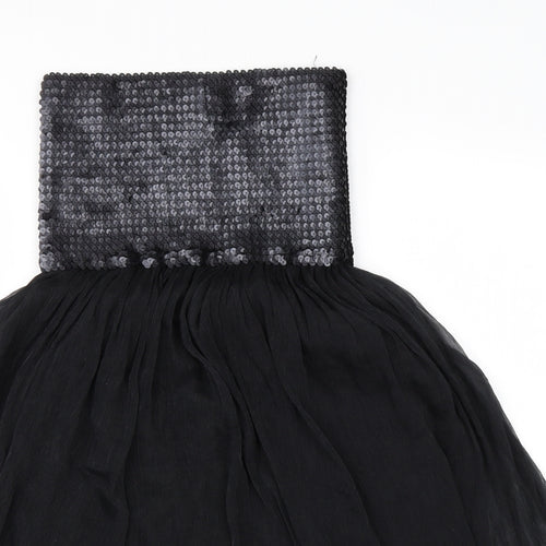 AX Womens Black  Polyester A-Line  Size 10  Square Neck