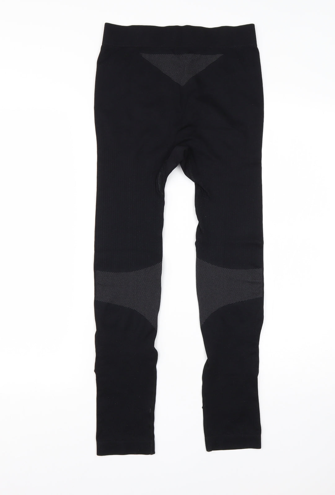 Crane Mens Black  Polyester Compression Leggings Size L L24 in Regular
