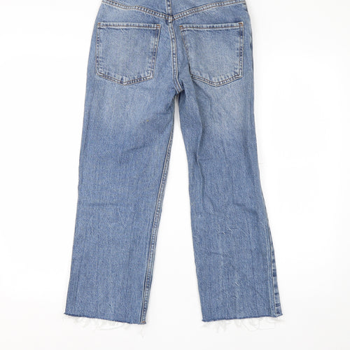 ASOS Womens Blue  Cotton Cropped Jeans Size 26 in L23 in Regular