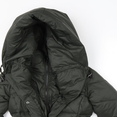 Monsoon Womens Green   Puffer Jacket Coat Size S