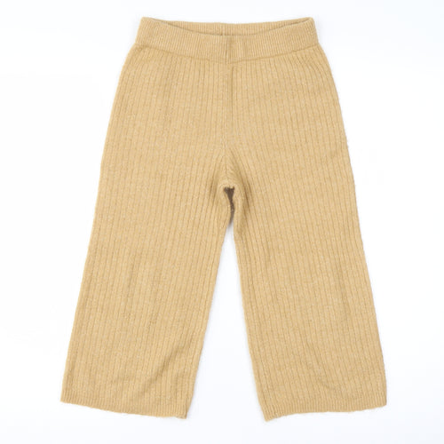 TU Girls Yellow  Acrylic  Trousers Size 9 Months  Regular