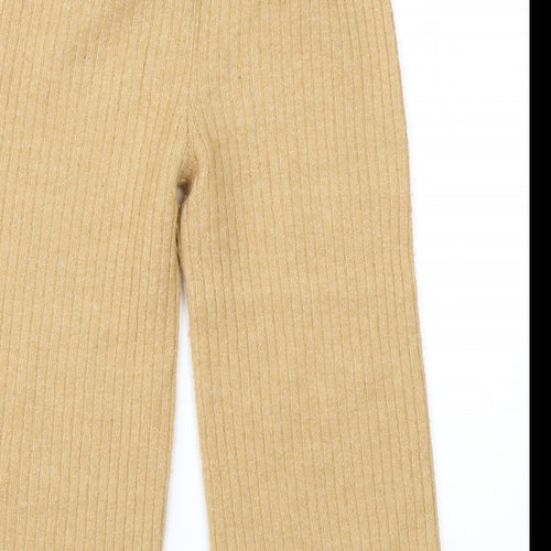 TU Girls Yellow  Acrylic  Trousers Size 9 Months  Regular