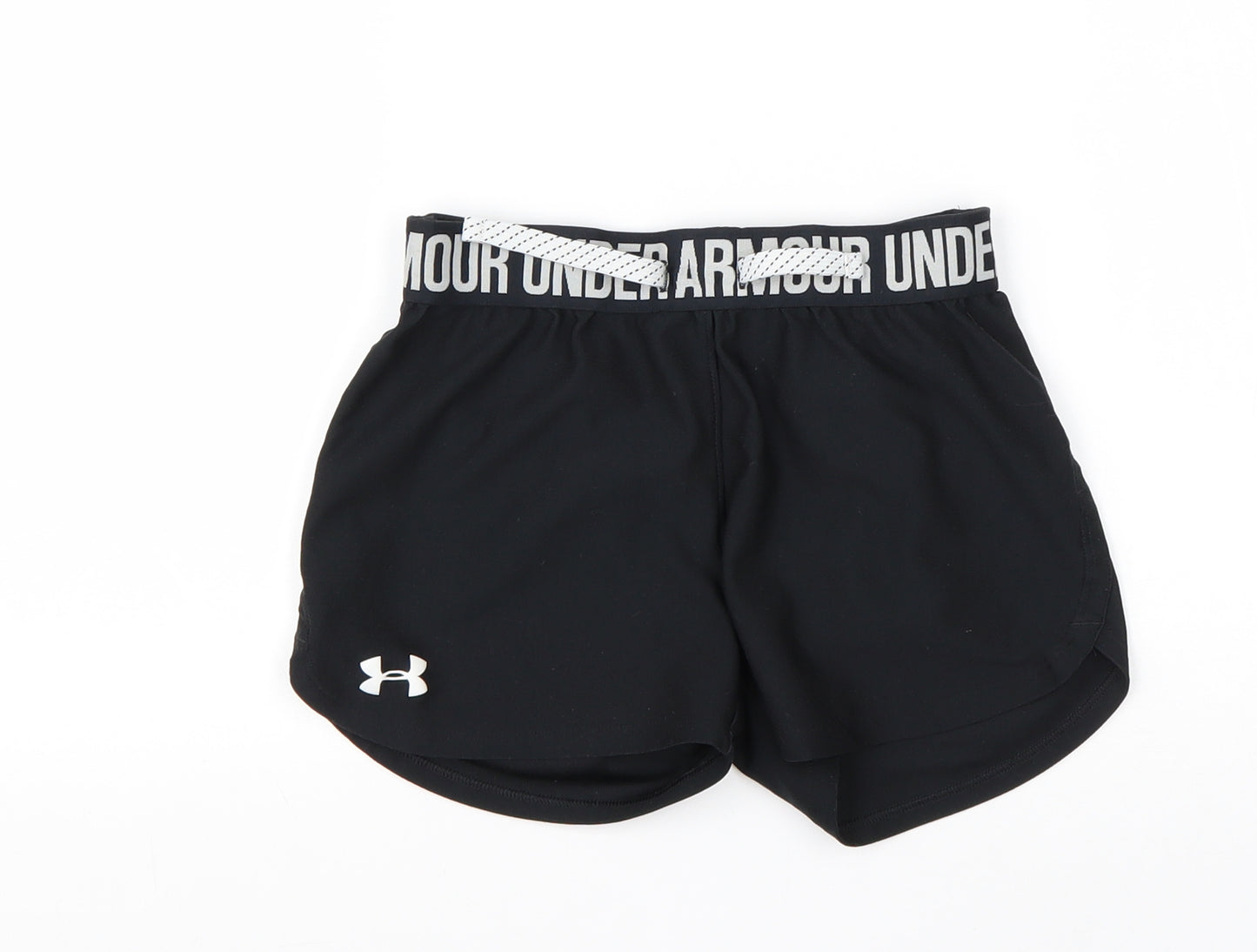 Under armour Girls Black  Polyester Utility Shorts Size 9-10 Years  Regular  - Under Armour