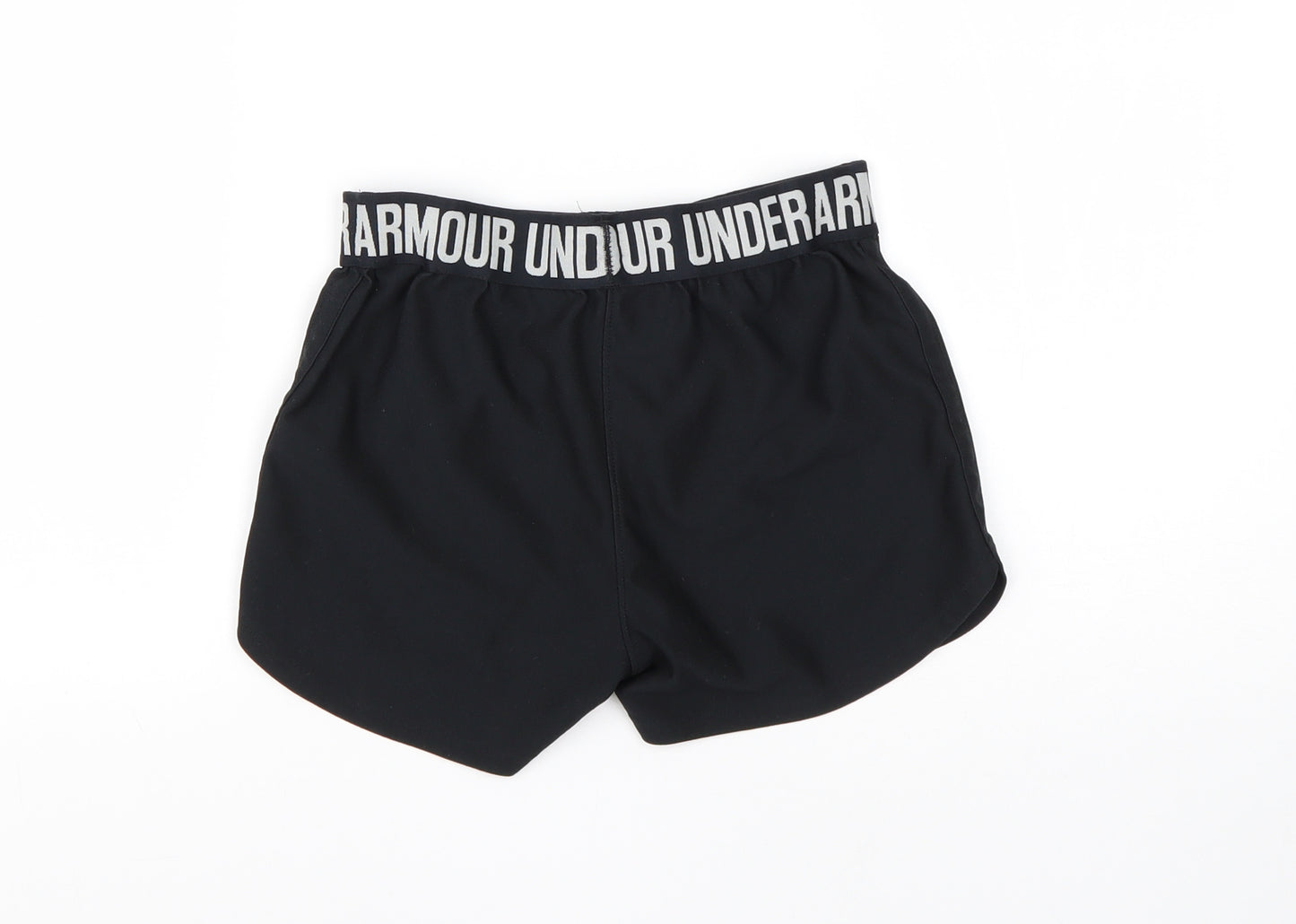 Under armour Girls Black  Polyester Utility Shorts Size 9-10 Years  Regular  - Under Armour