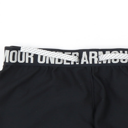 Under armour Girls Black  Polyester Utility Shorts Size 9-10 Years  Regular  - Under Armour