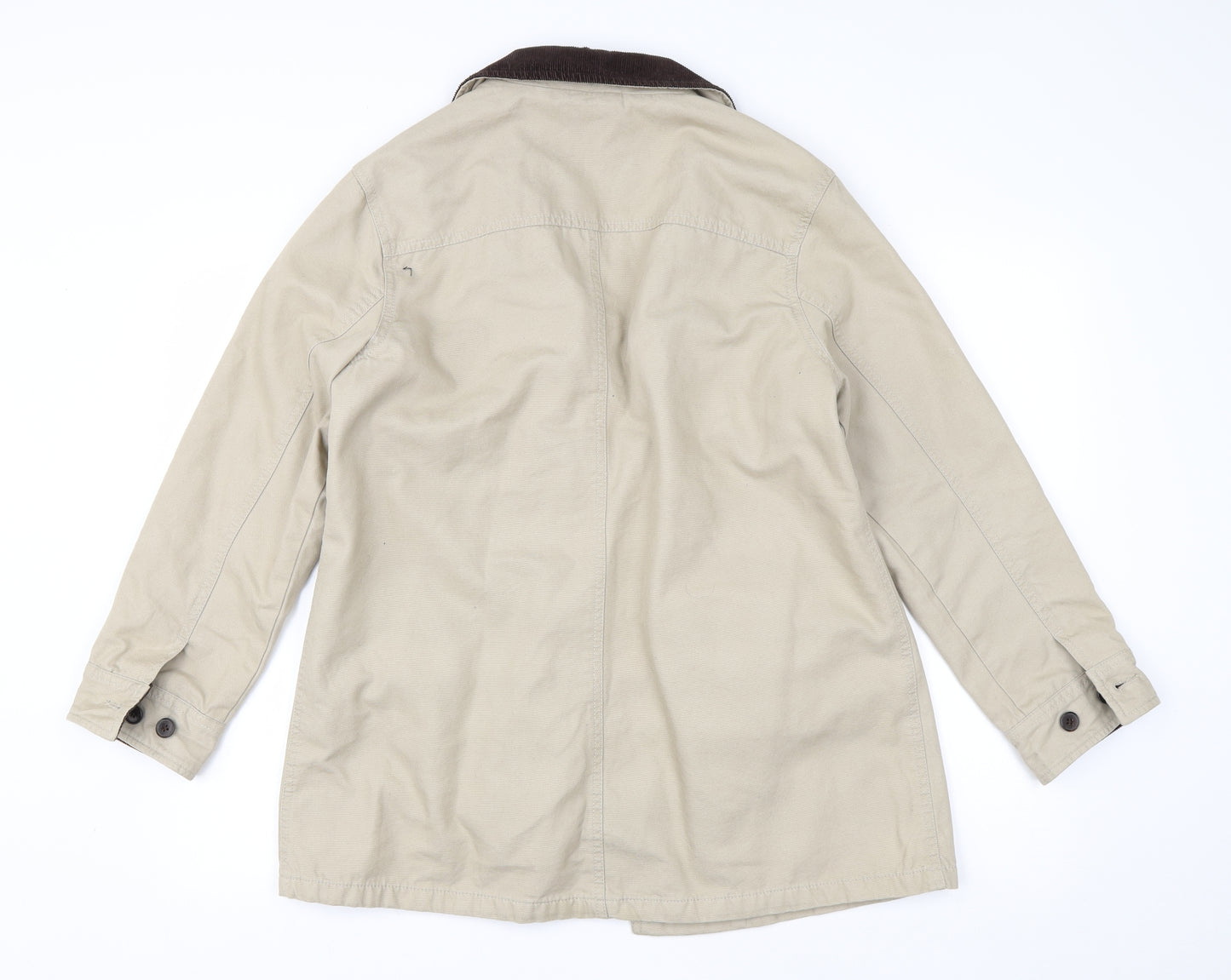 Lands End Womens Beige   Overcoat Coat Size 12