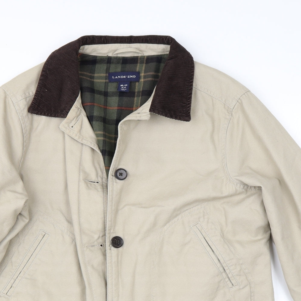 Lands End Womens Beige   Overcoat Coat Size 12