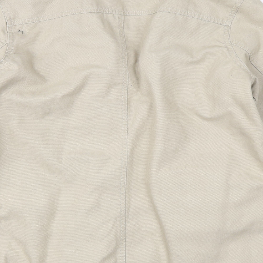 Lands End Womens Beige   Overcoat Coat Size 12