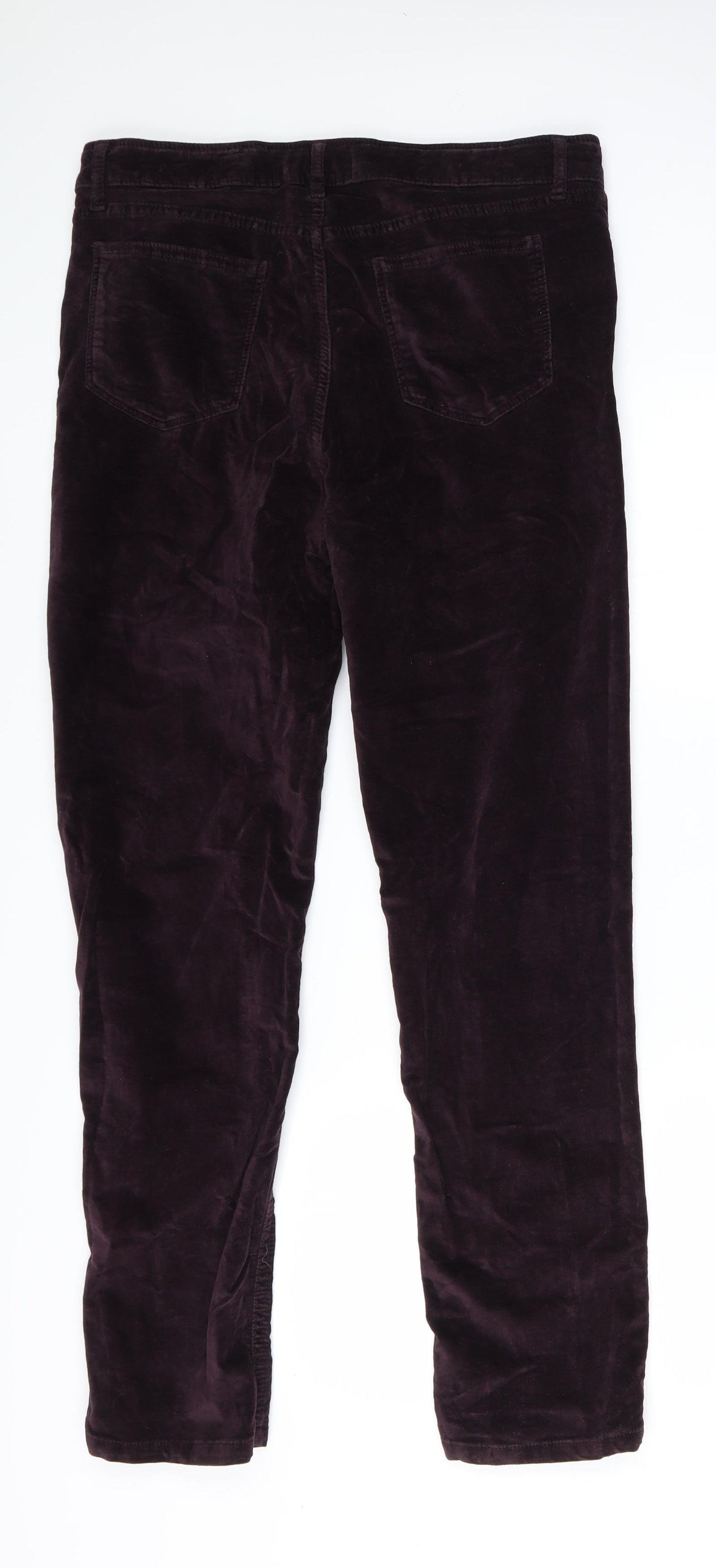 Fat Face Womens Purple  Cotton Straight Jeans Size 14 L28 in Regular
