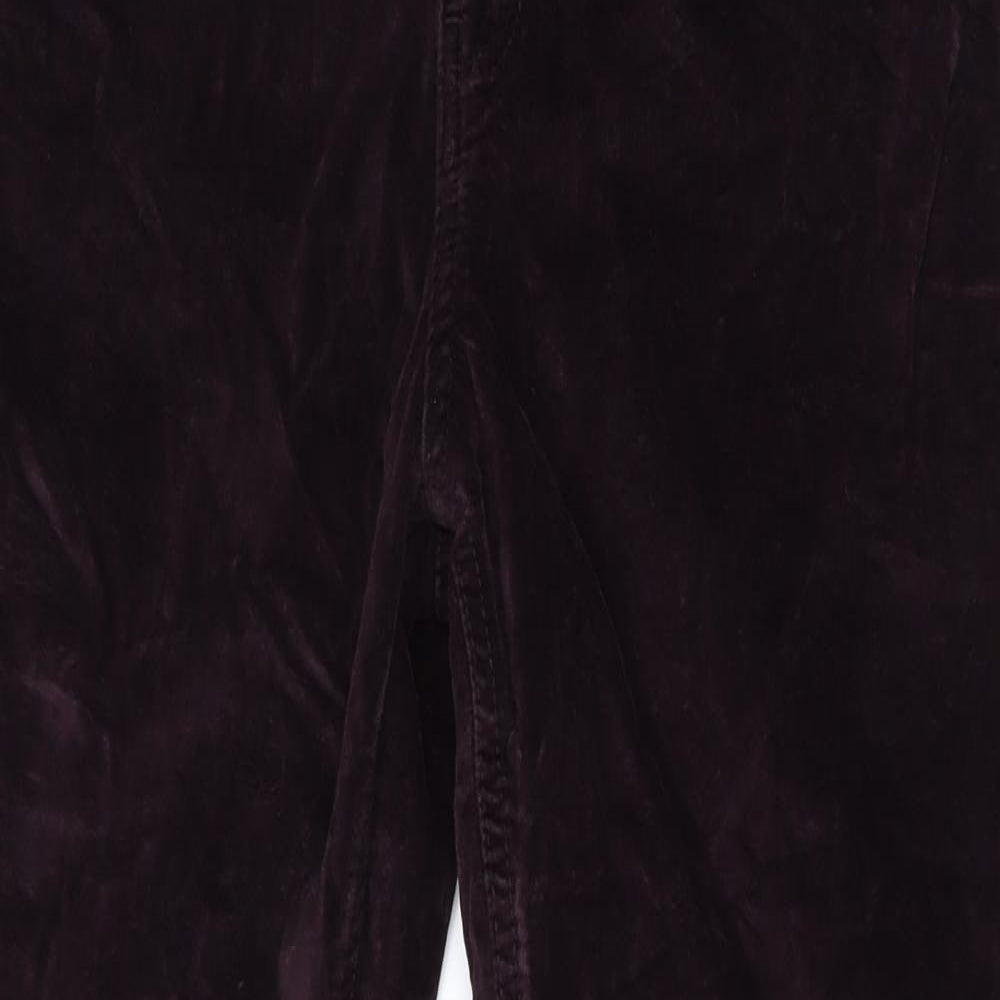 Fat Face Womens Purple  Cotton Straight Jeans Size 14 L28 in Regular