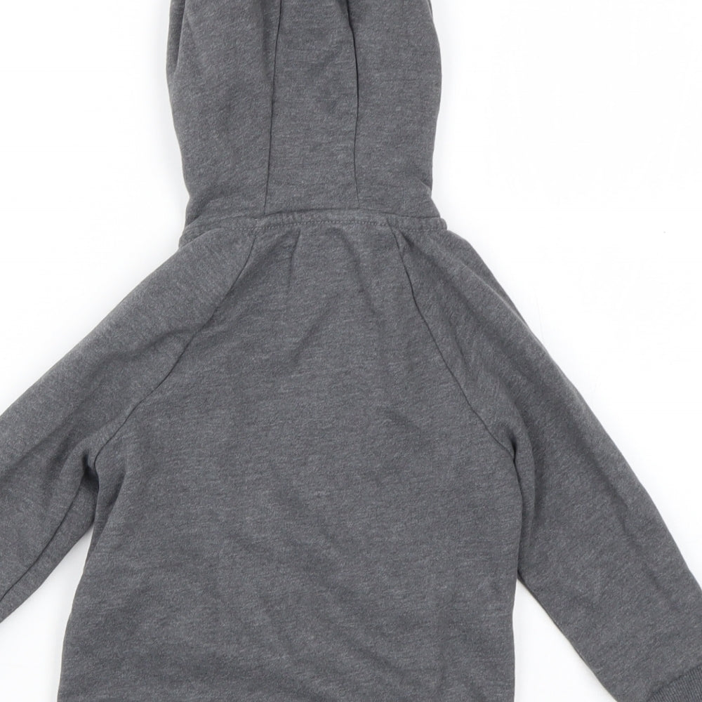 George Boys Grey  Cotton Full Zip Jumper Size 18-24 Months  Zip