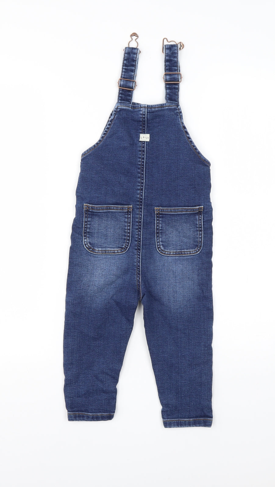 George Boys Blue  Cotton Dungaree One-Piece Size 18-24 Months
