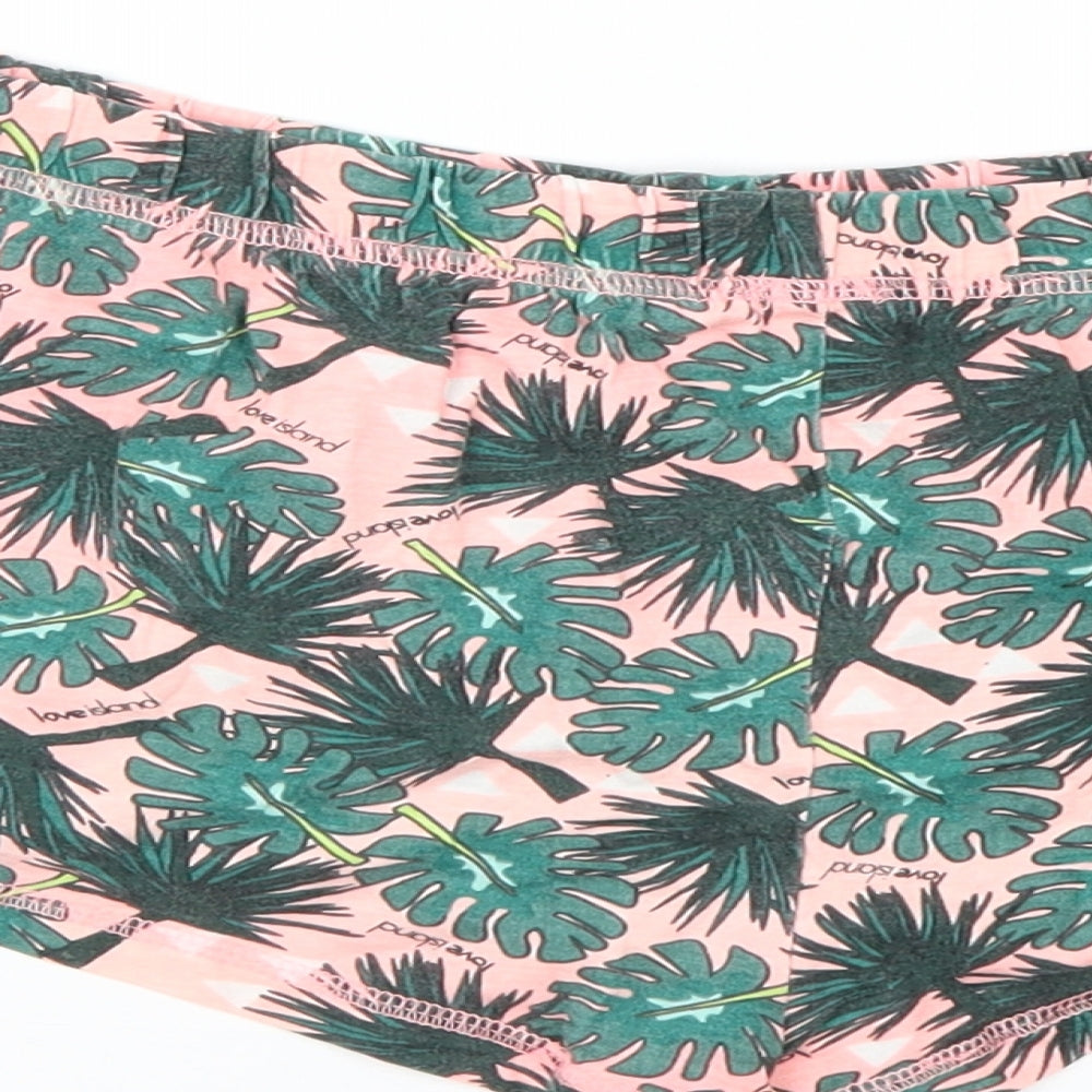 Love to Lounge Womens Pink Floral Cotton  Sleep Shorts Size L   - love island