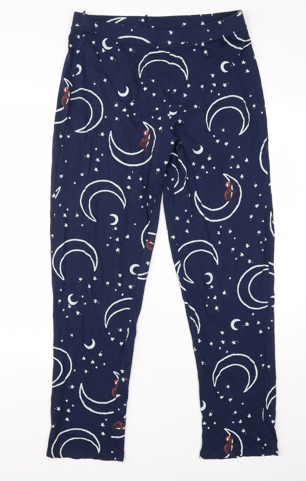 M&S Womens Blue  Cotton  Pyjama Pants Size 12