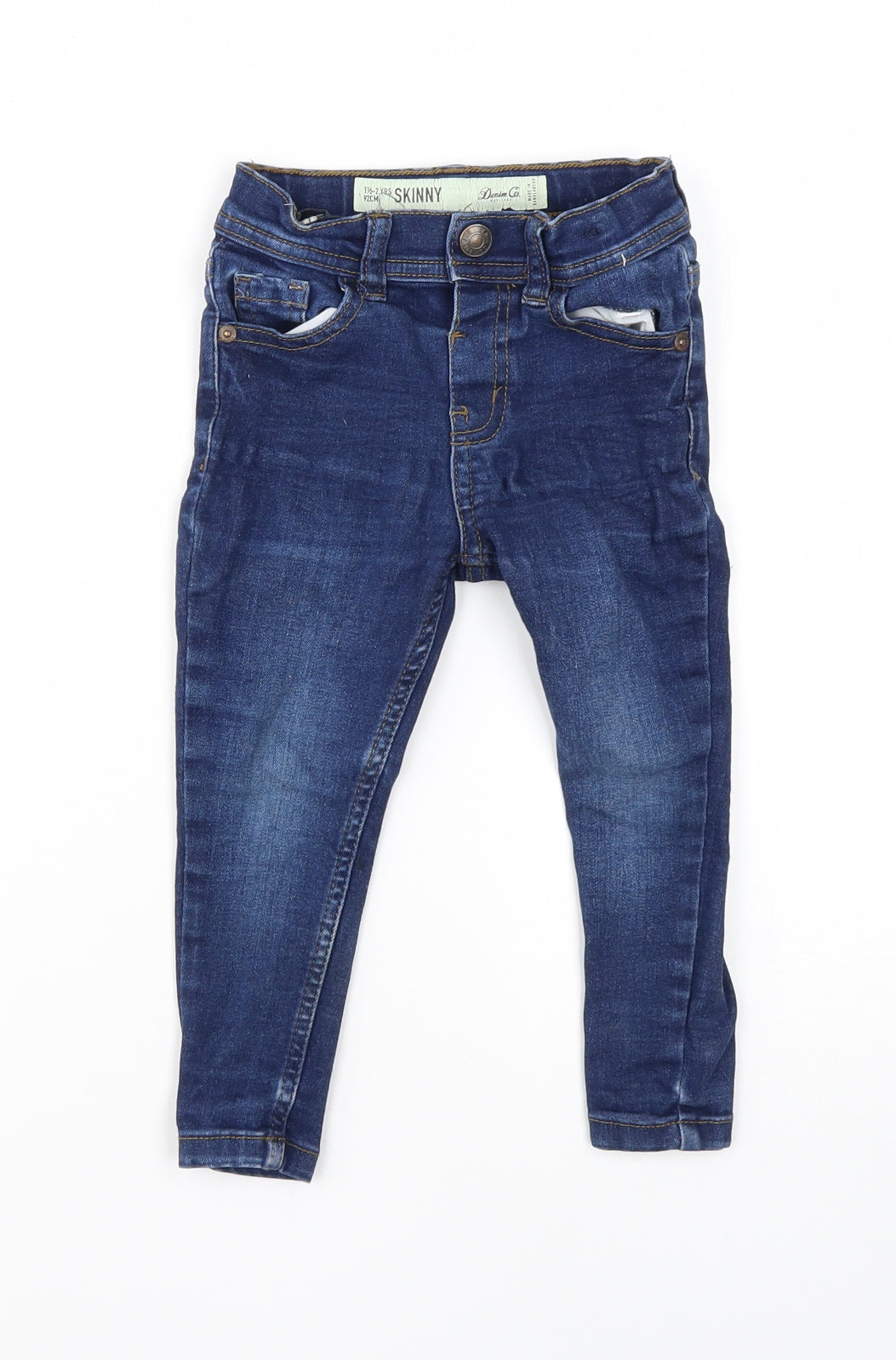 Denim Co Boys Blue  Cotton  Jeans Size 18-24 Months