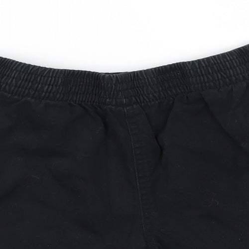 George Boys Black  Cotton Cargo Shorts Size 6-7 Years  Regular