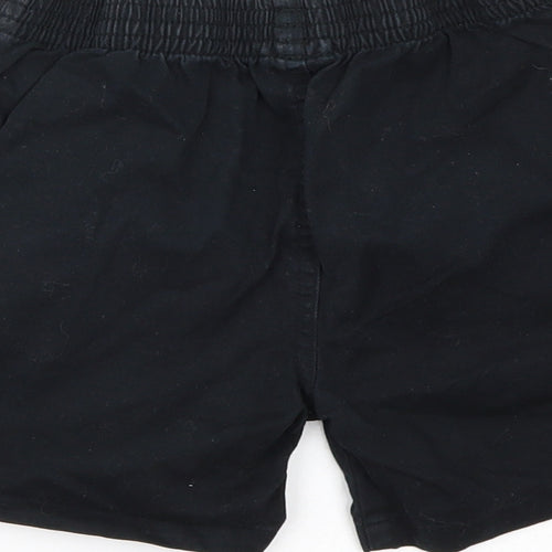 George Boys Black  Cotton Cargo Shorts Size 6-7 Years  Regular