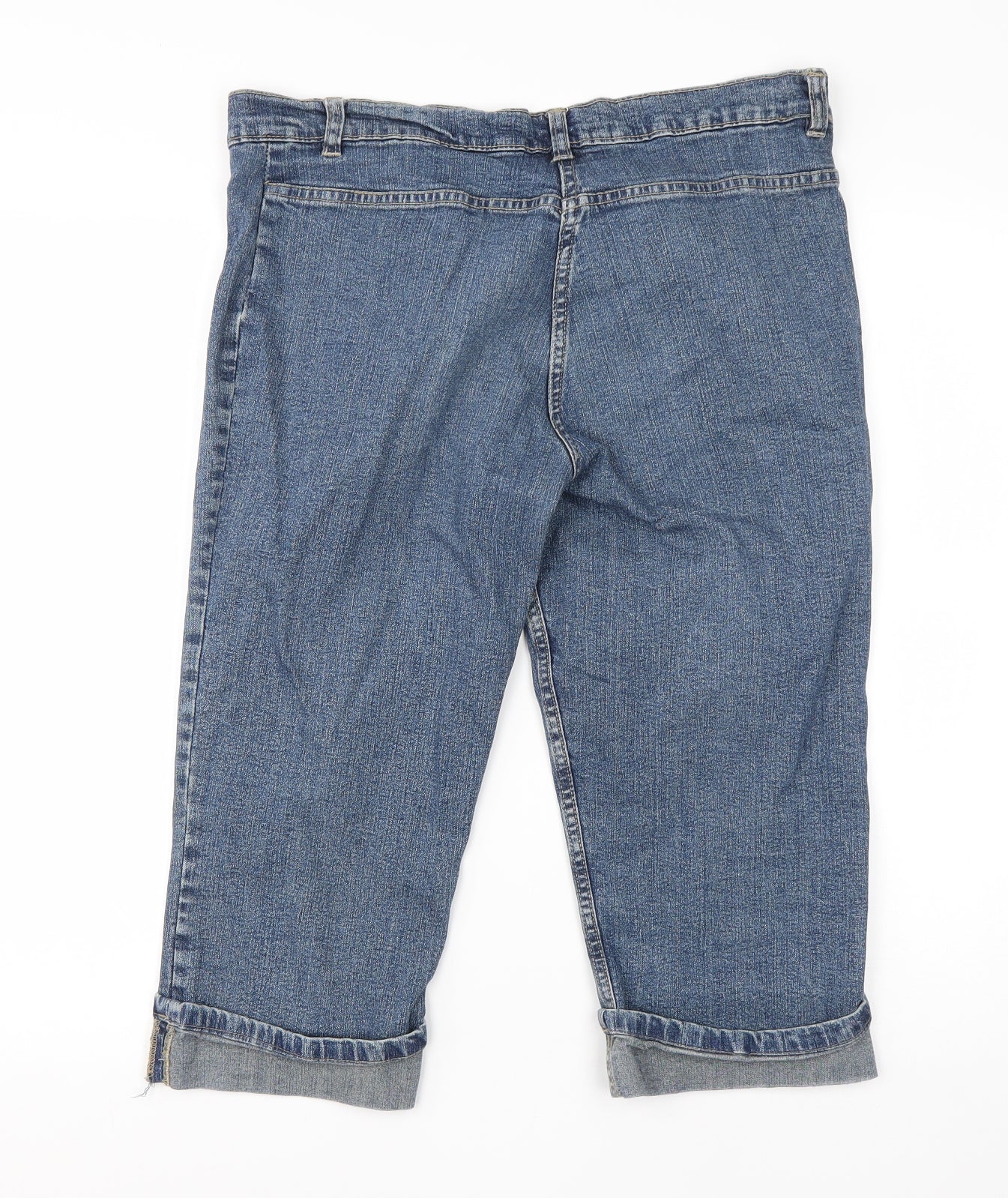 Etan Womens Blue  Cotton Cargo Shorts Size 12 L16 in Regular