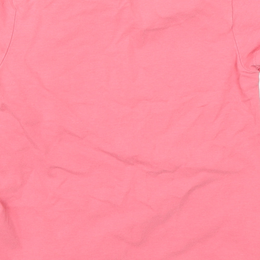 NEXT Girls Pink  Cotton Basic T-Shirt Size 3-4 Years Round Neck