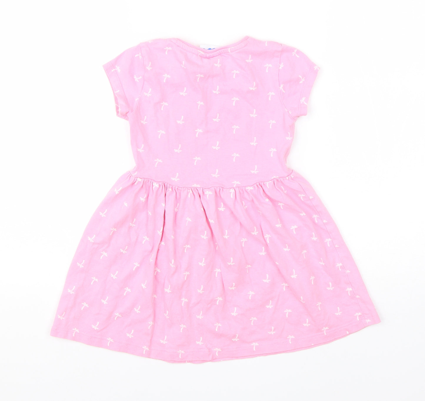 George Girls Pink  Cotton A-Line  Size 3-4 Years  Round Neck