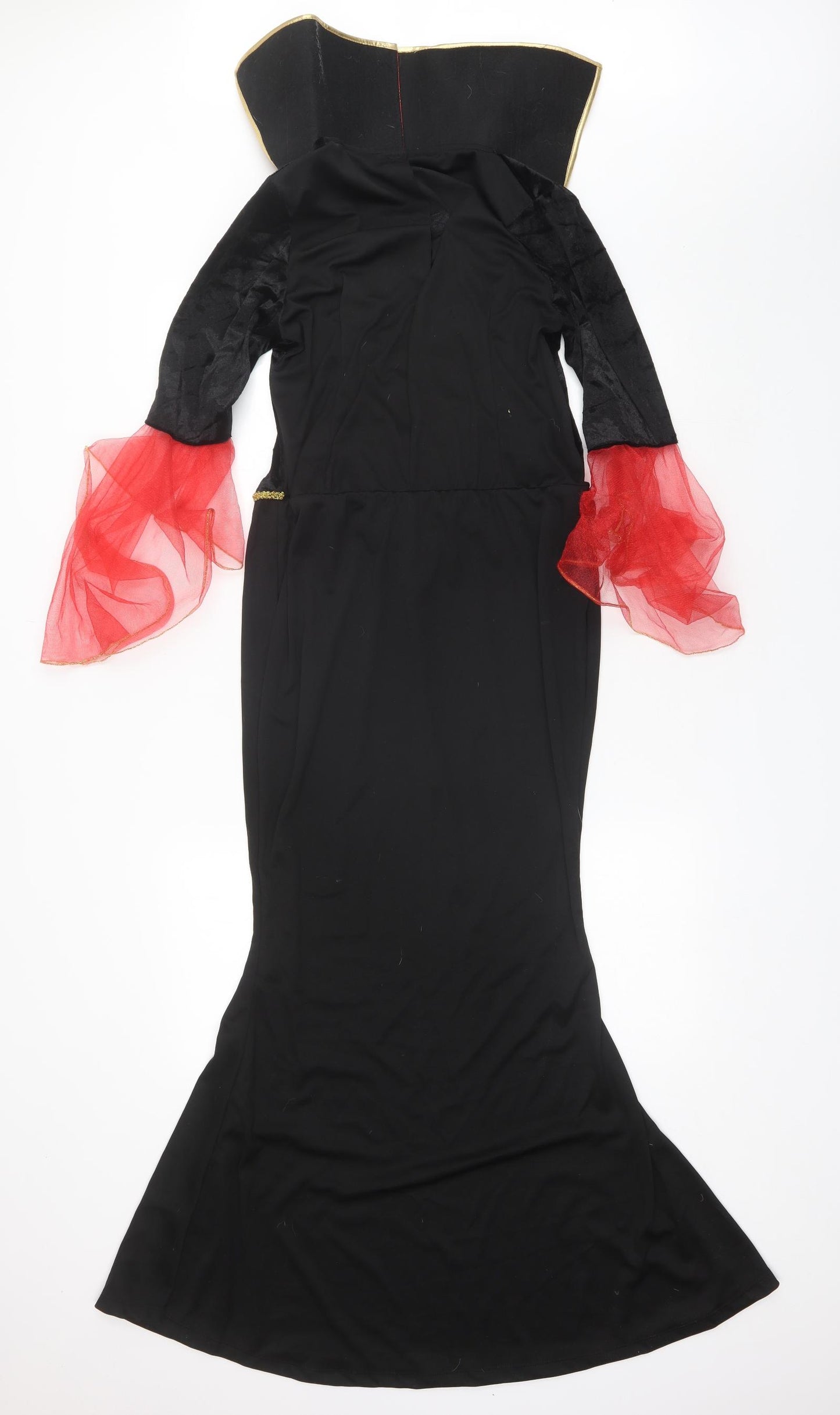 Preworn Womens Black  Polyester Shift  Size 12  Sweetheart  - Halloween Dress