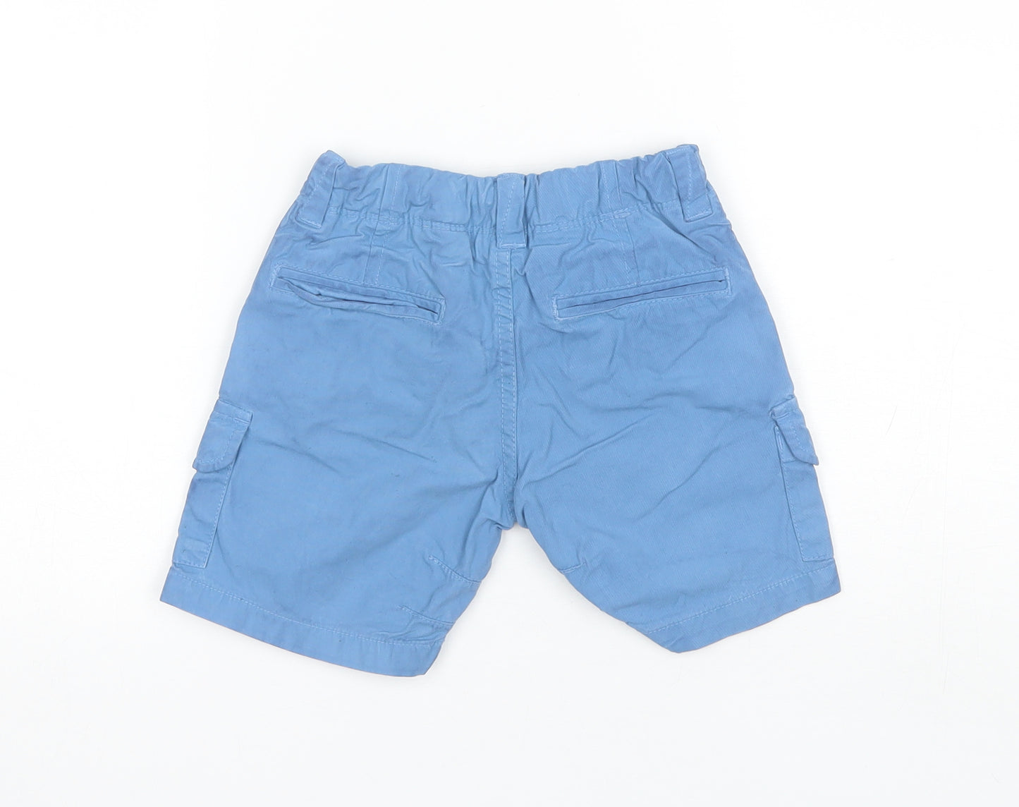 Zara Boys Blue  Cotton Blend Chino Shorts Size 2-3 Years  Regular