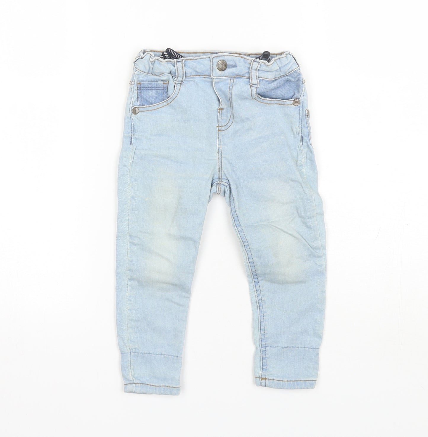Zara Baby Blue  Cotton Blend Jogger Jeans Size 12-18 Months