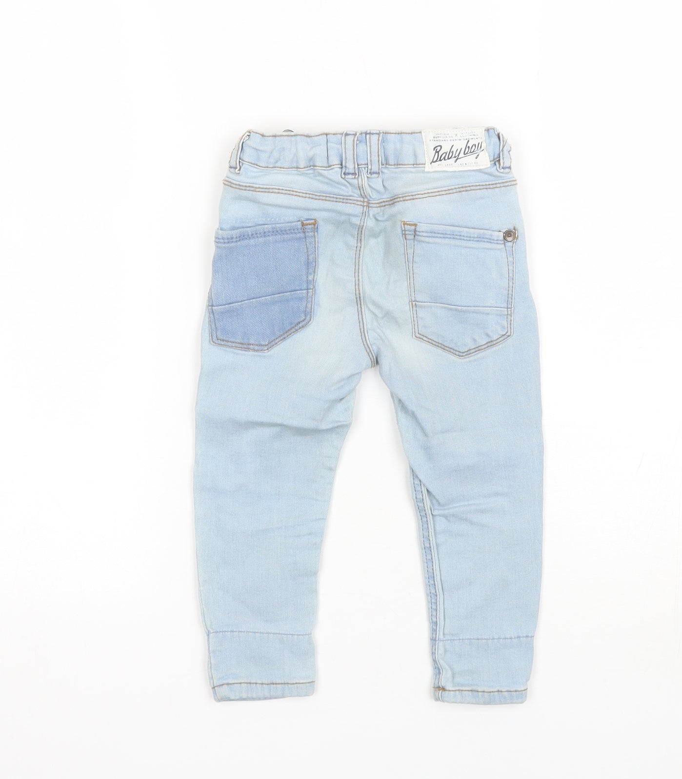 Zara Baby Blue  Cotton Blend Jogger Jeans Size 12-18 Months