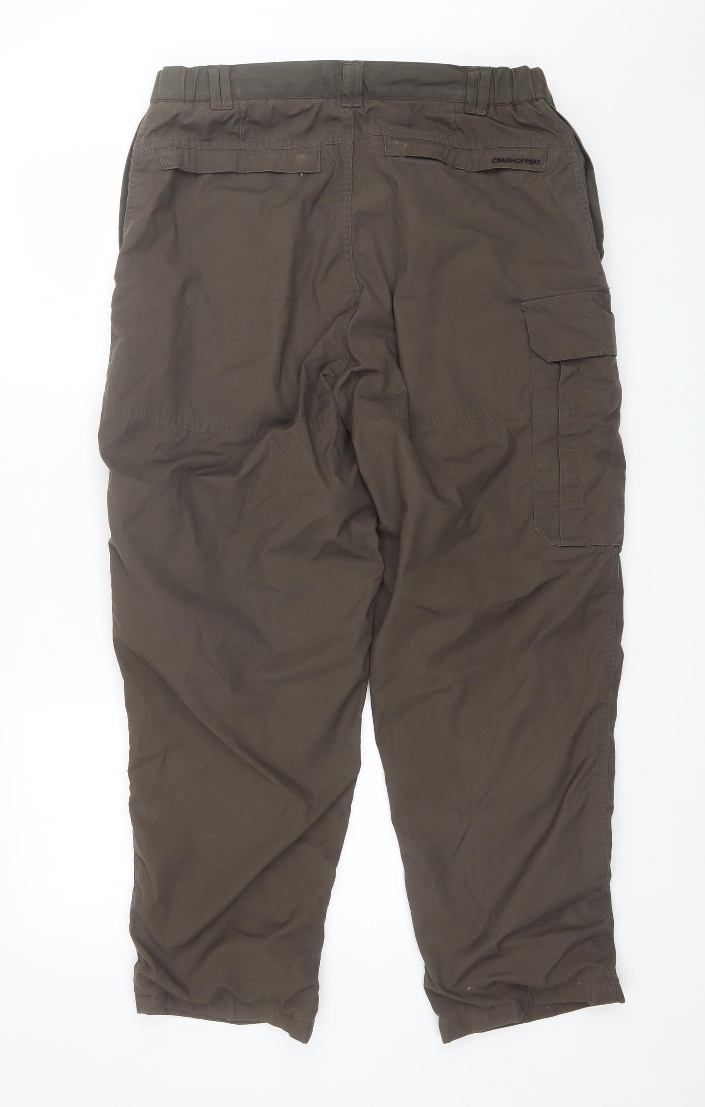 Craghoppers Mens Brown  Polyester Windbreaker Trousers Size S L28 in Regular