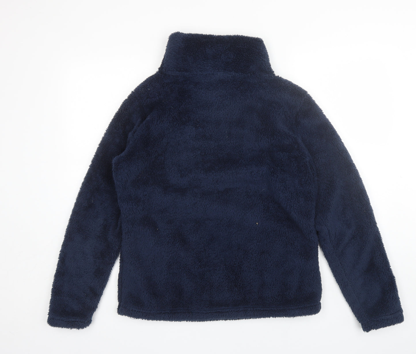 Colours of The World Womens Blue High Neck  Polyester Pullover Jumper Size M