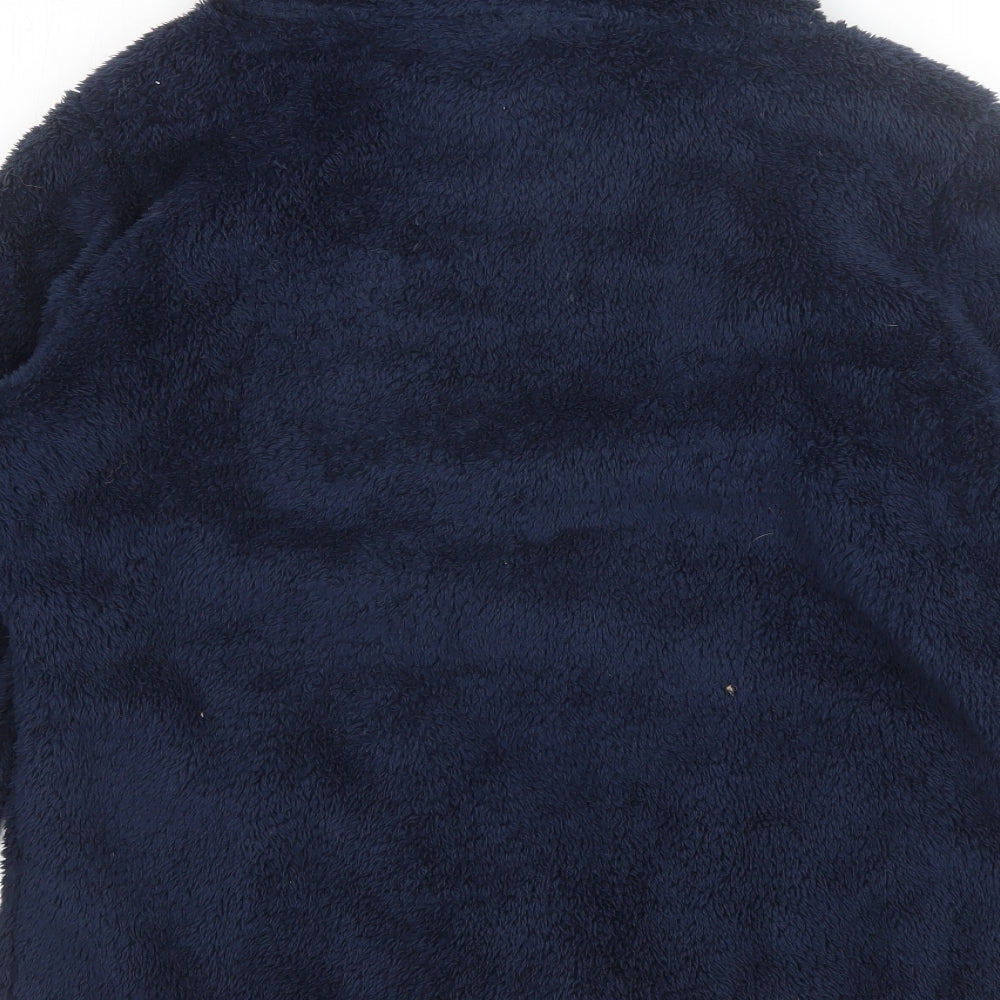 Colours of The World Womens Blue High Neck  Polyester Pullover Jumper Size M