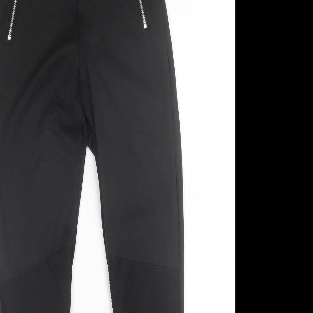 F&F Girls Black  Polyester Jogger Trousers Size 12-13 Years  Regular