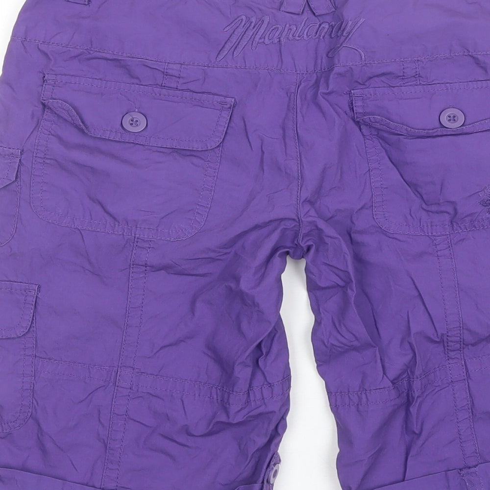 Mantaray Womens Purple  Cotton Bermuda Shorts Size 8 L10 in Regular