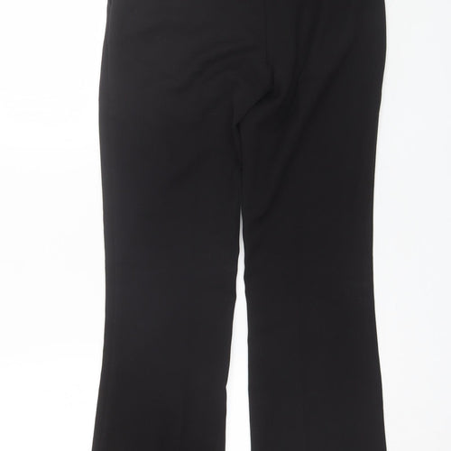 F&F Womens Black  Polyester Dress Pants Trousers Size 6 L31 in Regular