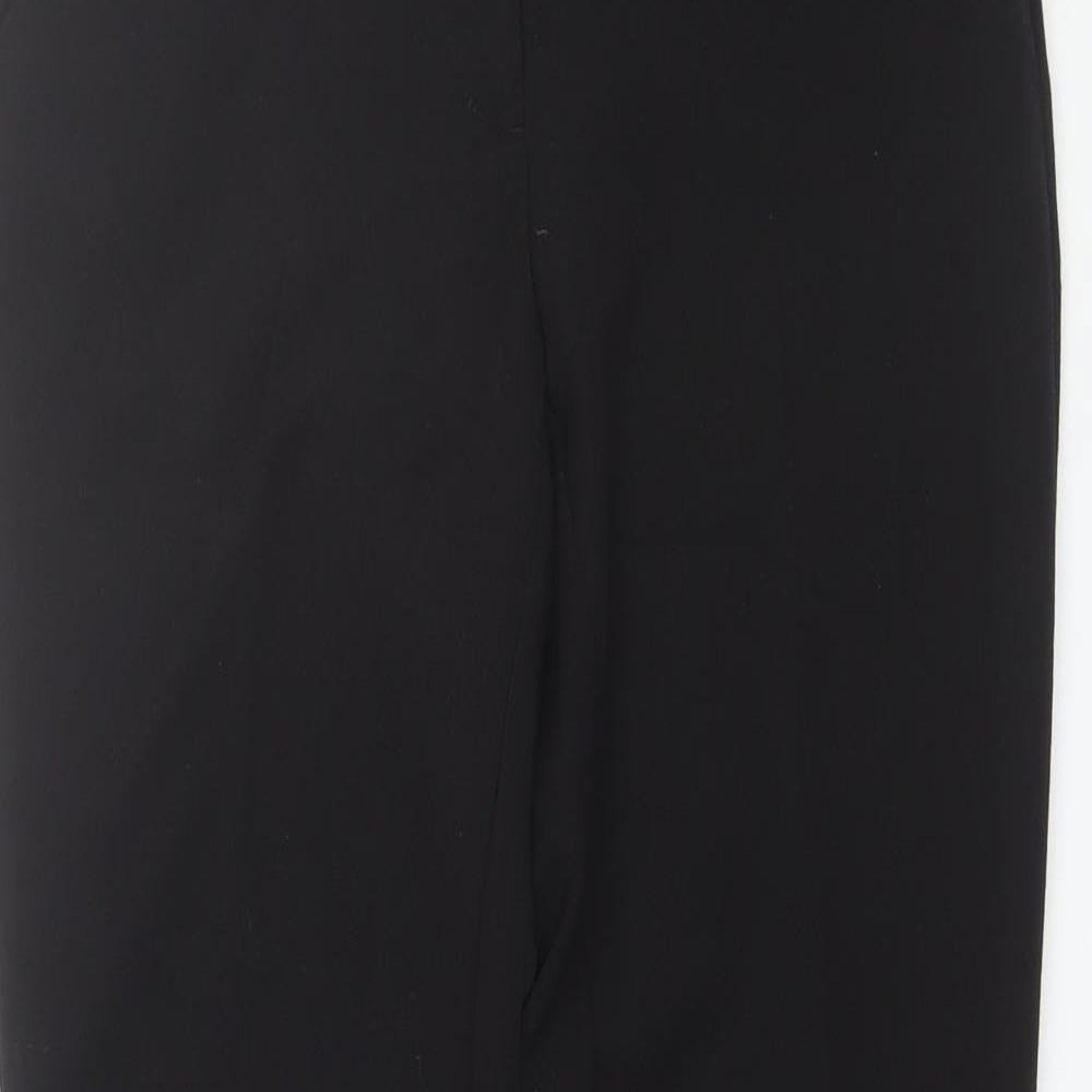 F&F Womens Black  Polyester Dress Pants Trousers Size 6 L31 in Regular