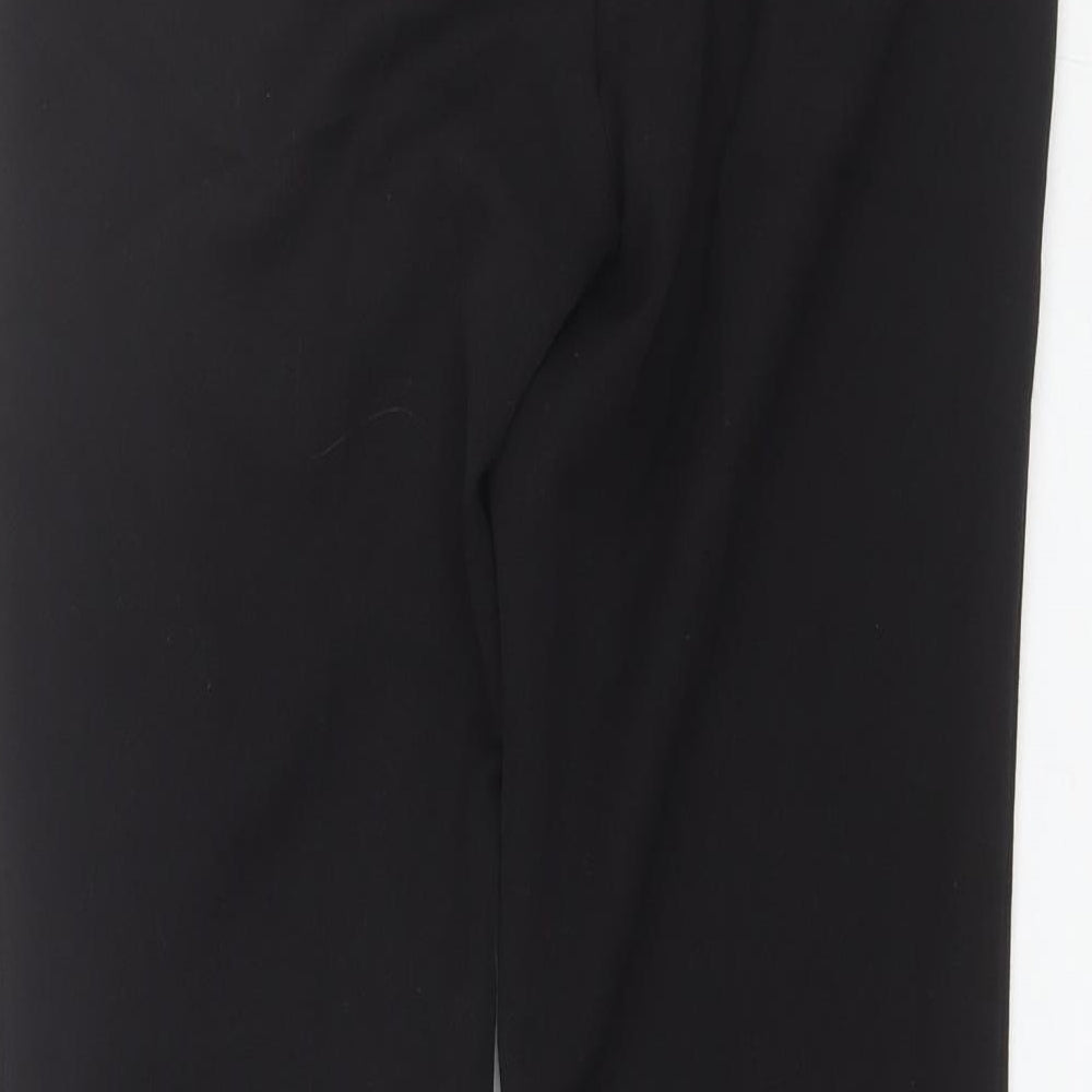 F&F Womens Black  Polyester Dress Pants Trousers Size 6 L31 in Regular