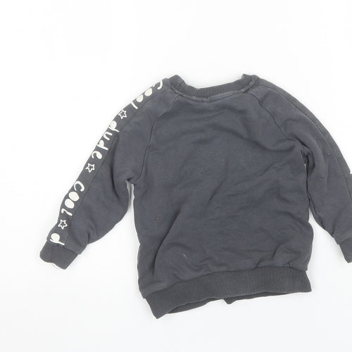 George Baby Grey  Cotton Pullover Jumper Size 18-24 Months
