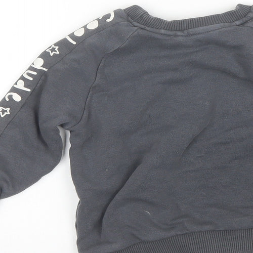 George Baby Grey  Cotton Pullover Jumper Size 18-24 Months