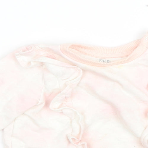 F&F Baby Pink  Cotton Pullover Jumper Size 9-12 Months